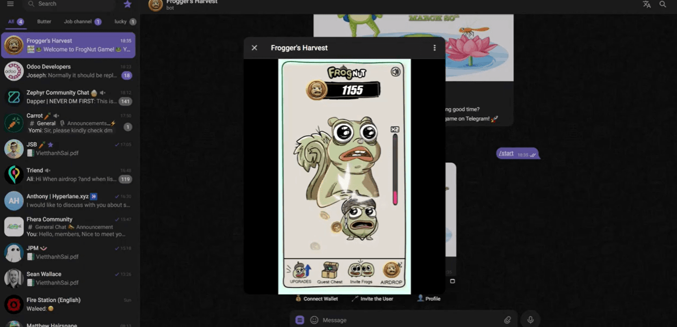 frognut game telegram bot